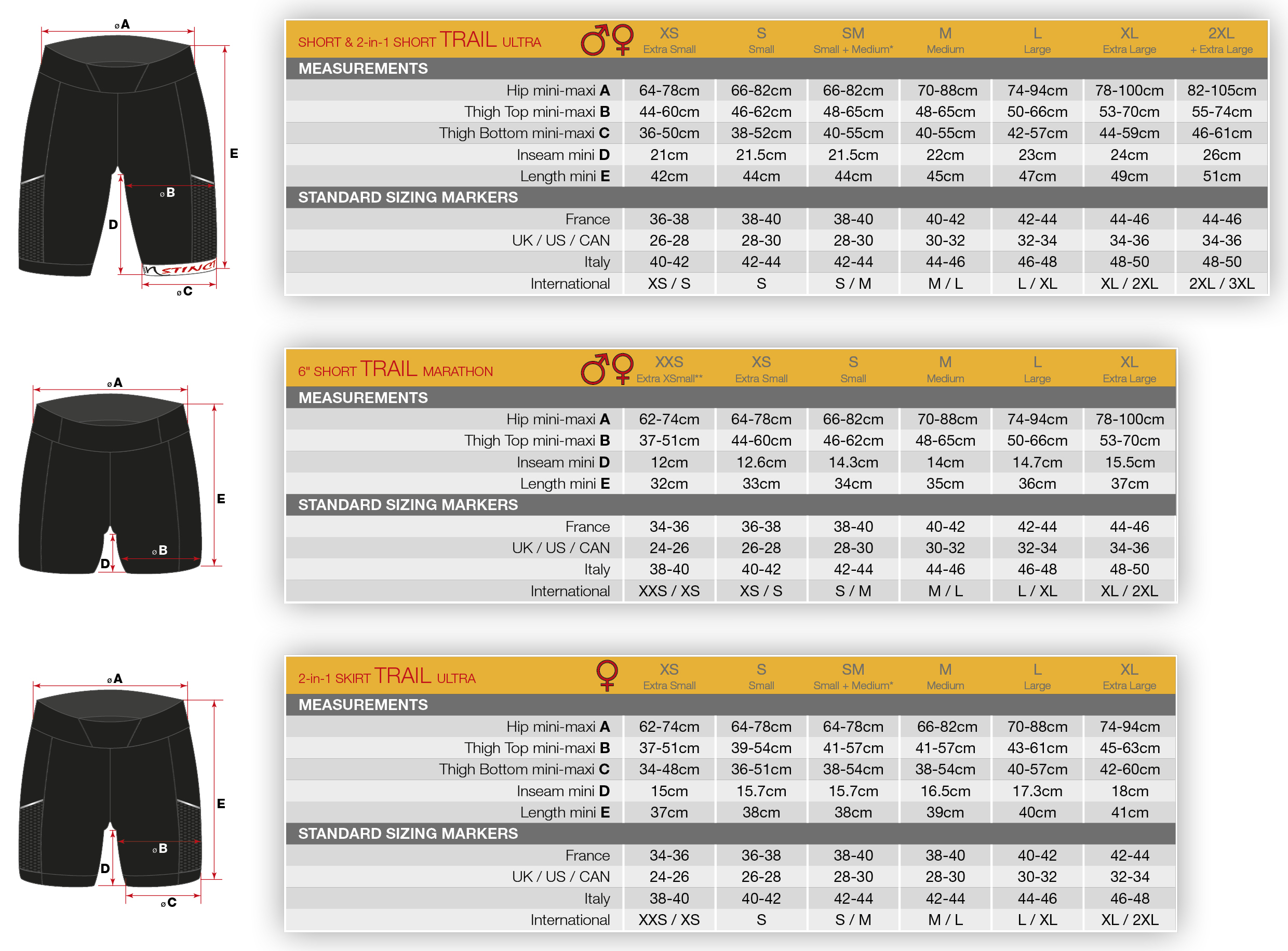 INSTINCT - Sizing Chart BOTTOM 2020 US